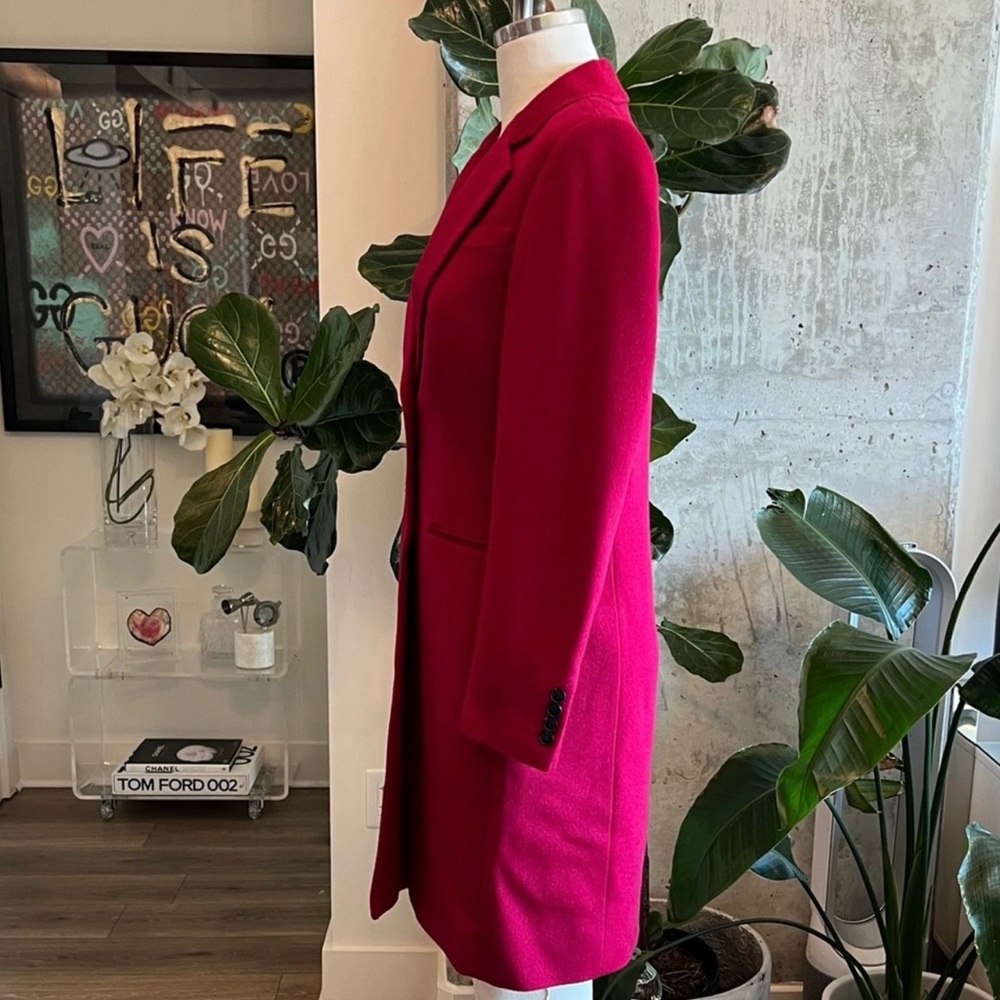 NWOT Hobbs London 'Tilda' Wool Coat in Fuchsia Pink ASO Kate Middleton-UK10/US6 - Picture 7 of 13